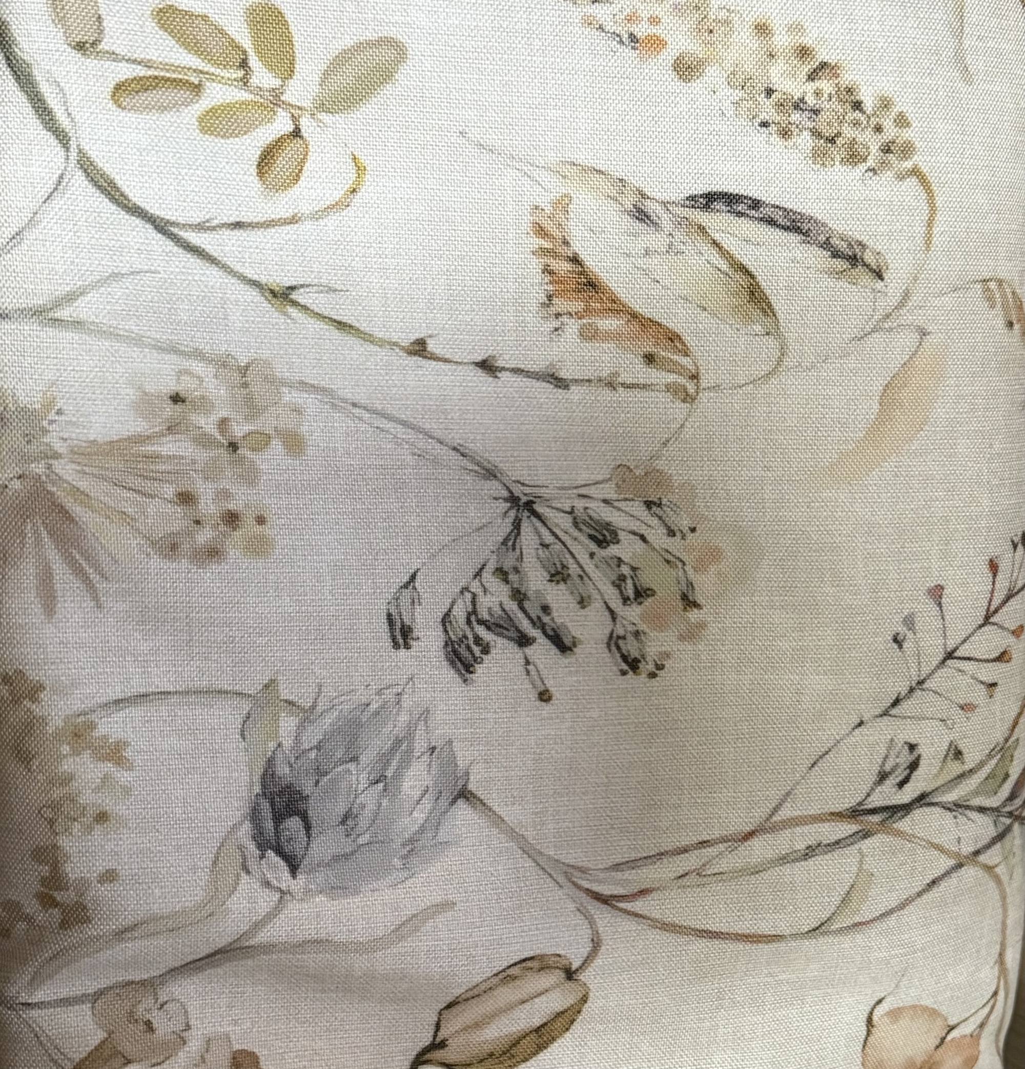 Mantel Redondo Flor Nature Vintage